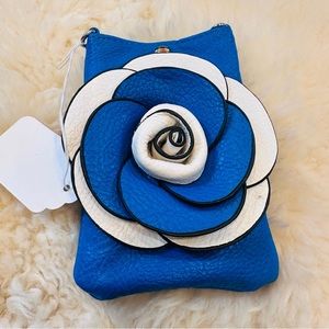 Unique K. carroll Vegan Floral Crossbody Bag